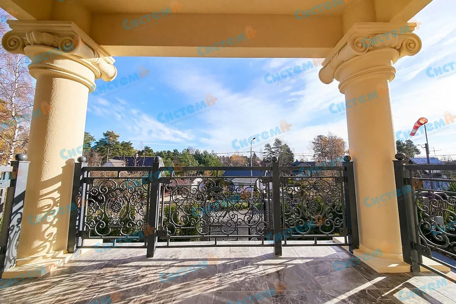 Декор загородного дома пенополистиролом